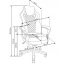Кресло компьютерное HALMAR BAFFIN черный/красный